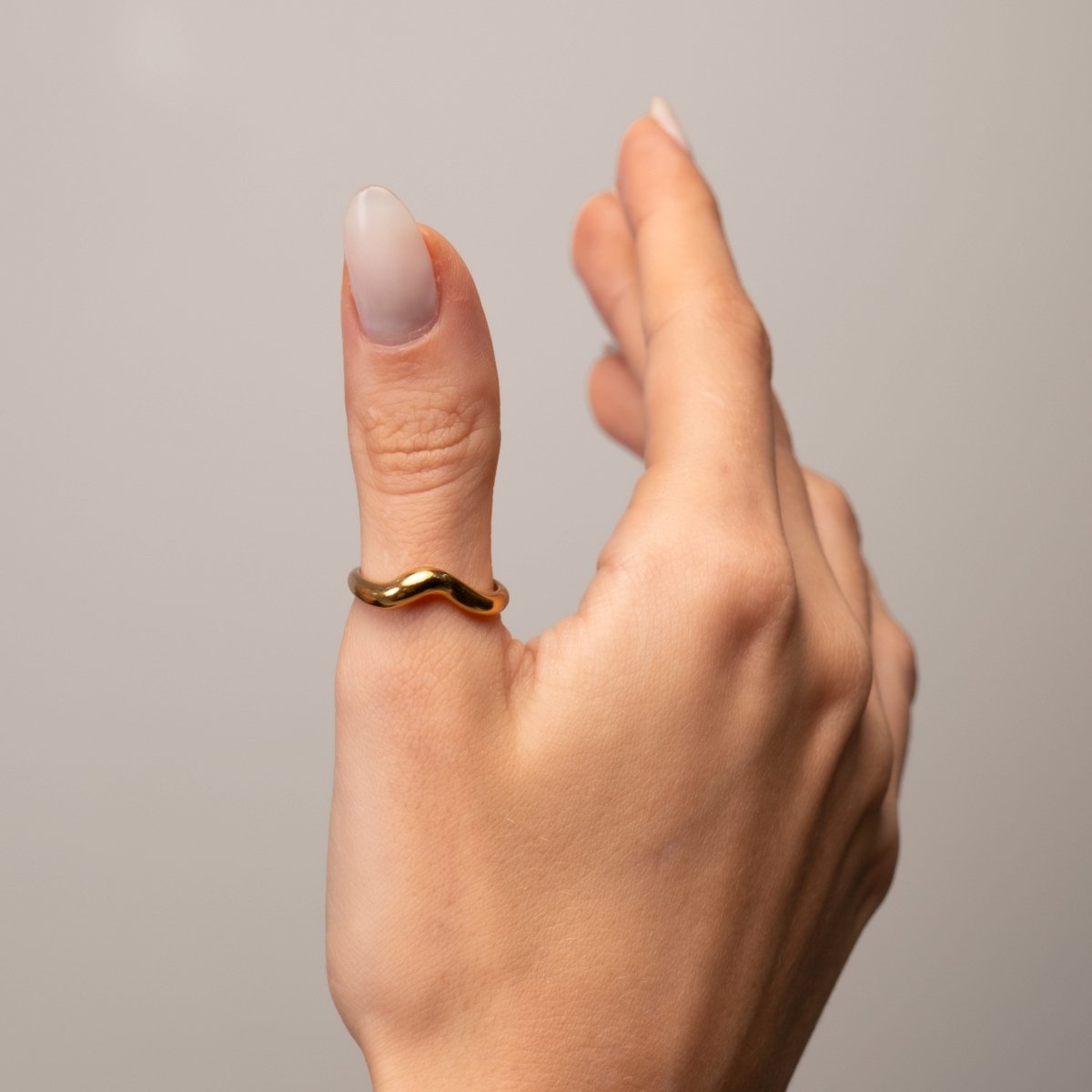 Anel Aspen Banhado em Ouro 18k
