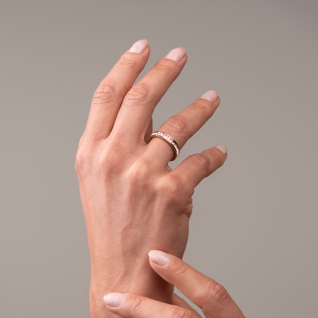 Anel Brilhante Banhado em Ouro 18K