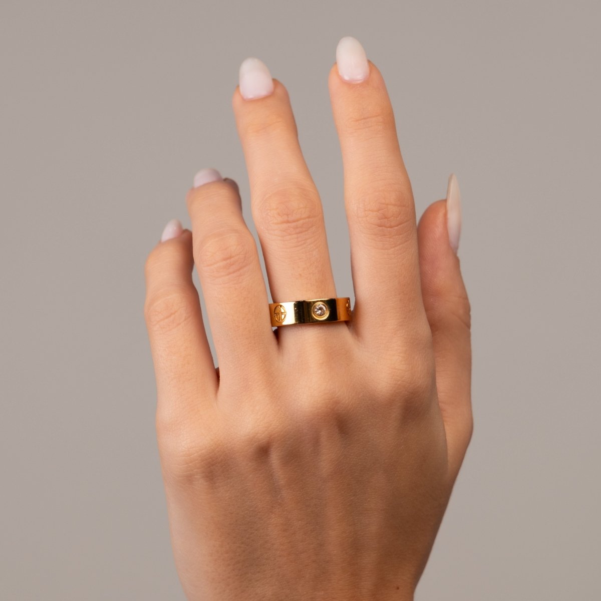 Anel Classic Inspiração Banhado em Ouro 18k