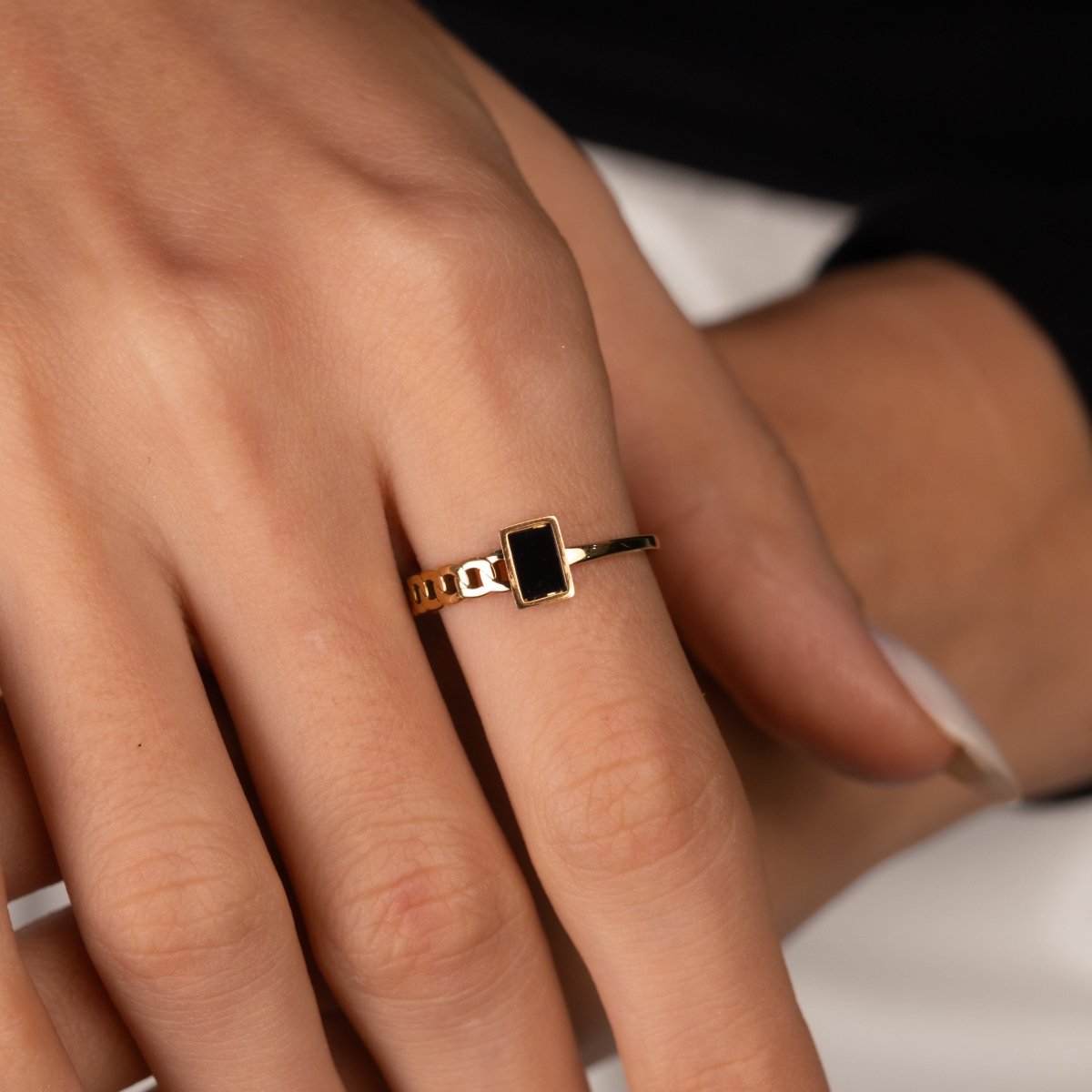 Anel Fusion Banhado em Ouro 18k