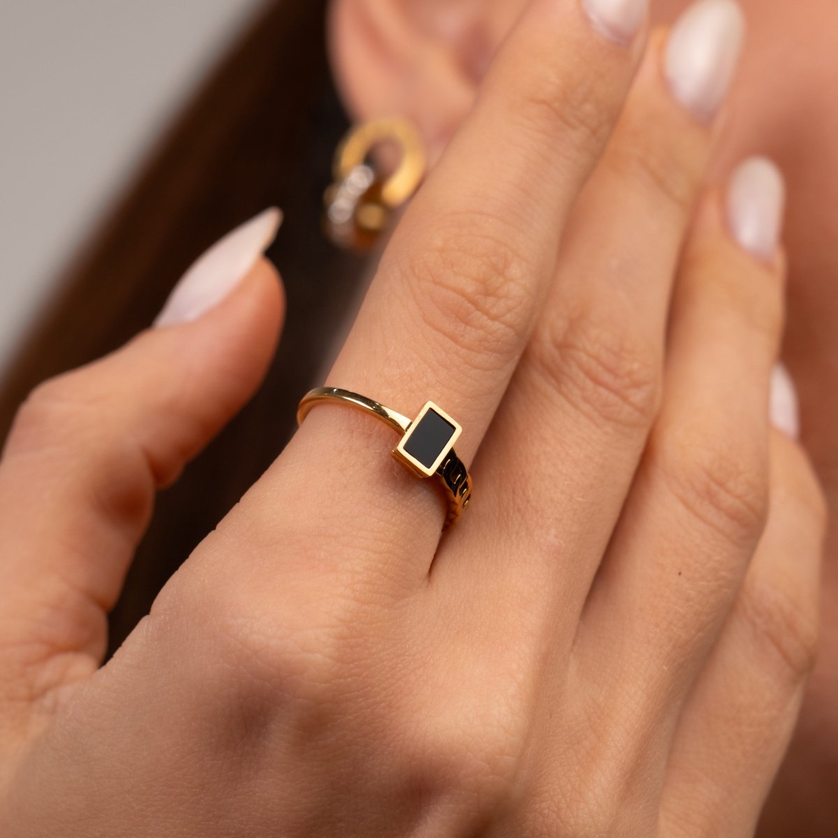 Anel Fusion Banhado em Ouro 18k