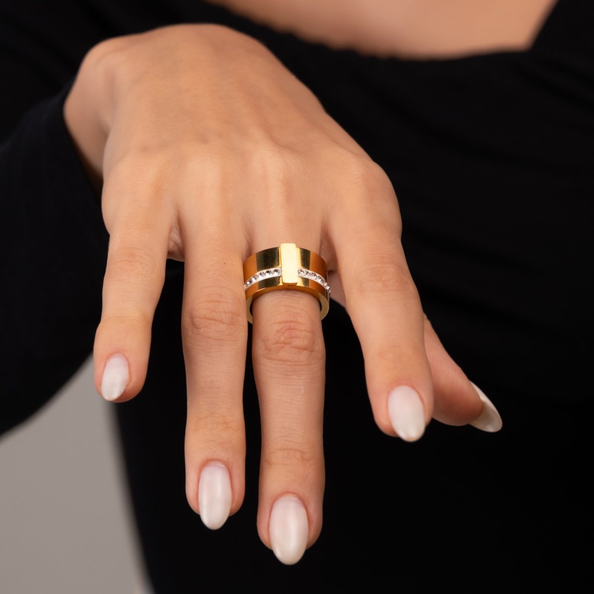 Anel Liguria Banhado em Ouro 18K
