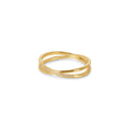 Anel Lucia Duplo Banhado em Ouro 18k