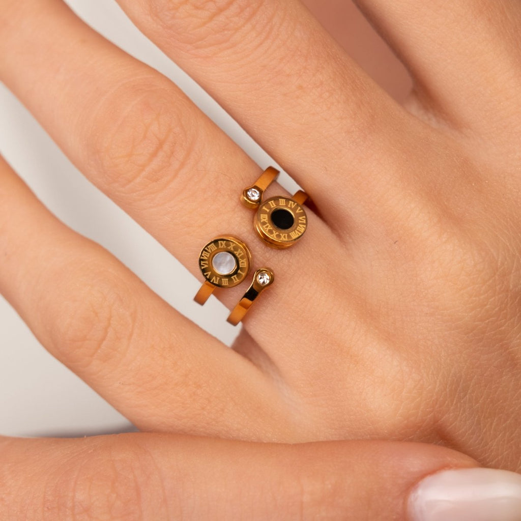 Anel Romanos Venice Banhado em Ouro 18K