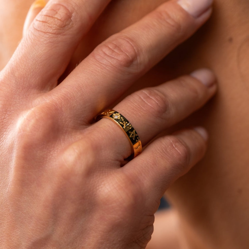 Anel Sky Banhado em Ouro 18k