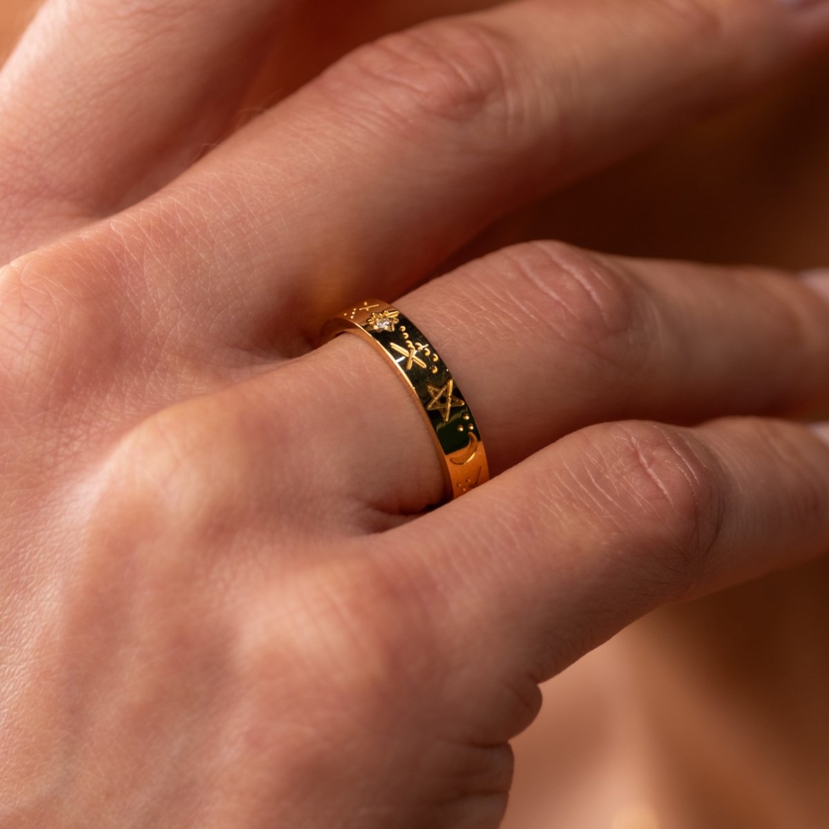 Anel Sky Banhado em Ouro 18k