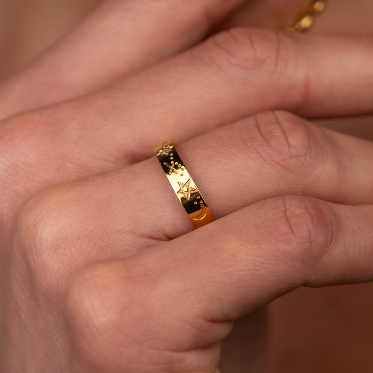 Anel Sky Banhado em Ouro 18k