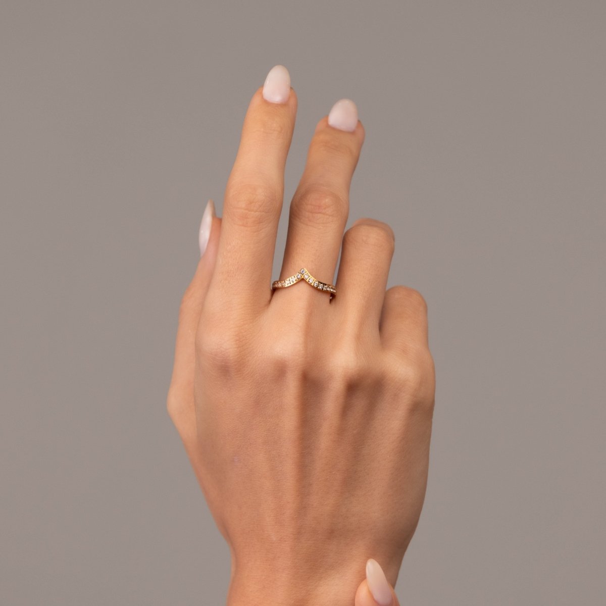 Anel Trinity Zircônia Banhado em Ouro 18K