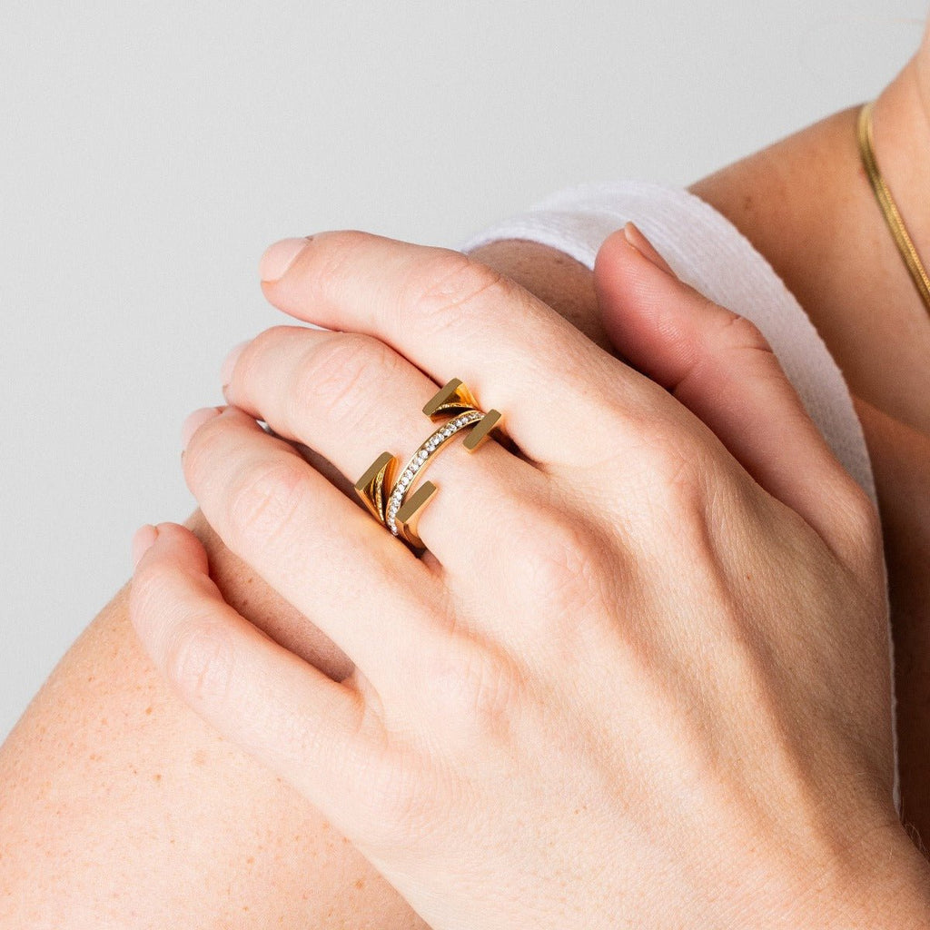 Anel Truth Banhado em Ouro 18K
