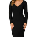 Vestido Mid Tricot Canelado Feminino Notte