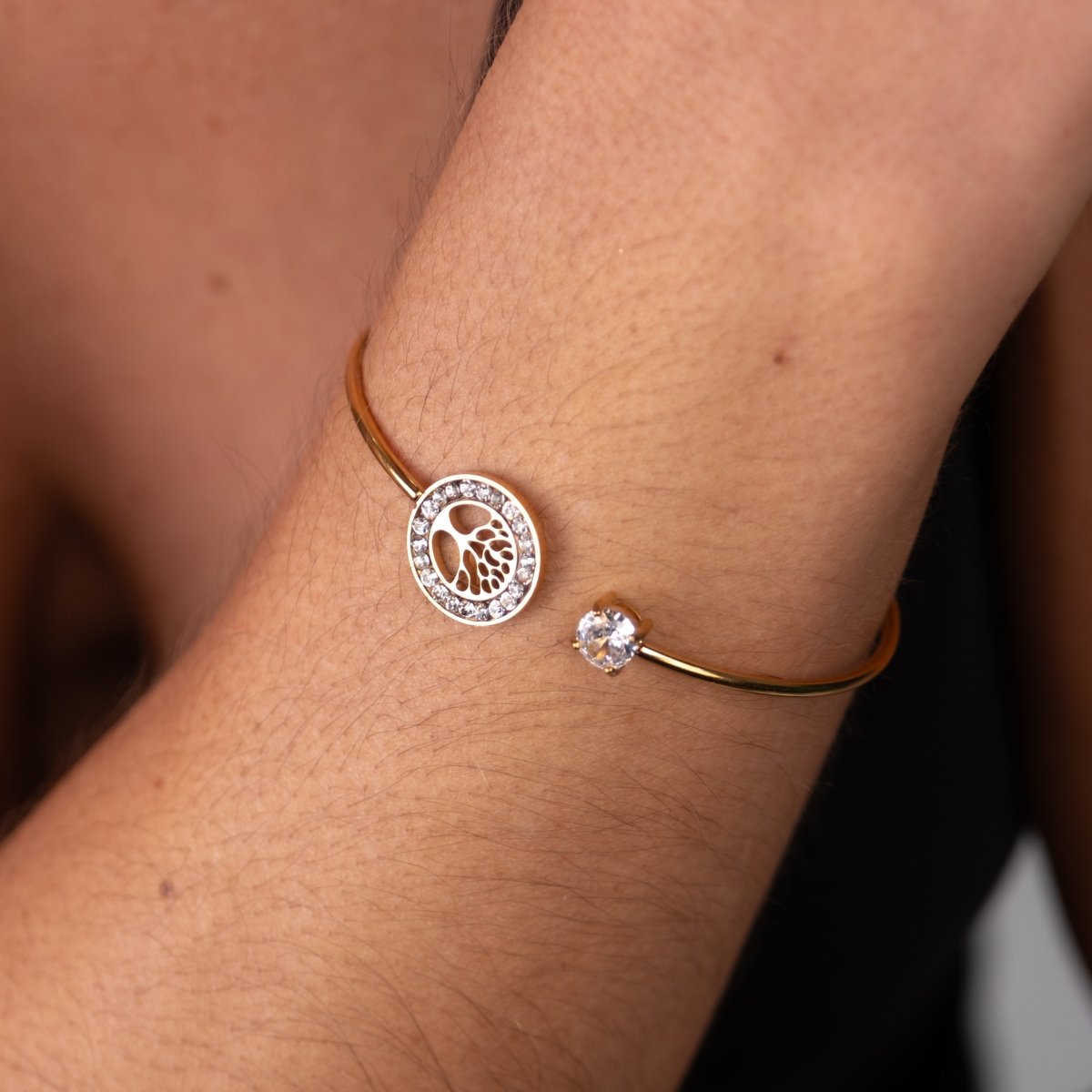 Bracelete Árvore da Vida Banhado em Ouro 18K