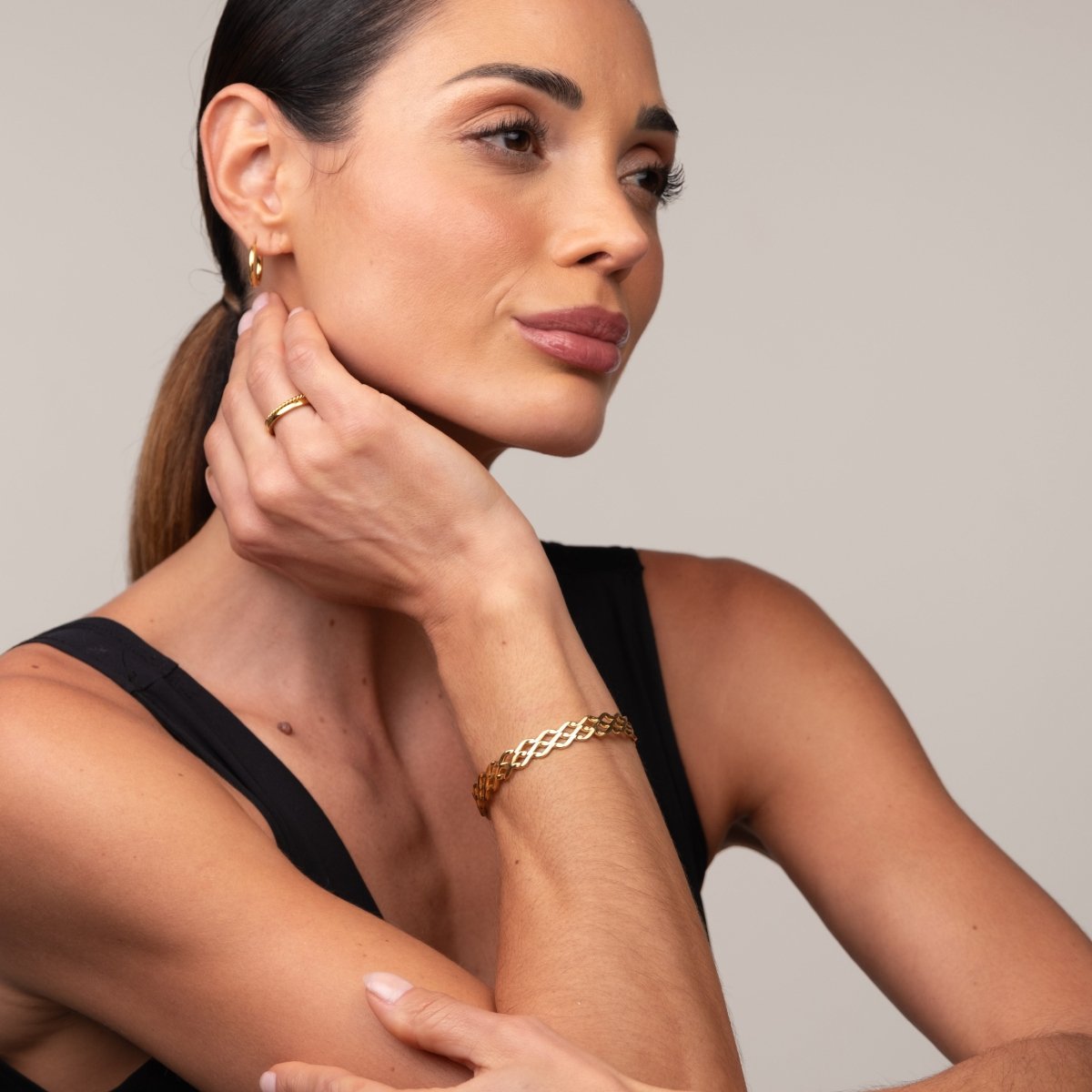 Bracelete Blogger Banhado em Ouro 18K