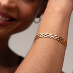 Bracelete Blogger Banhado em Ouro 18K