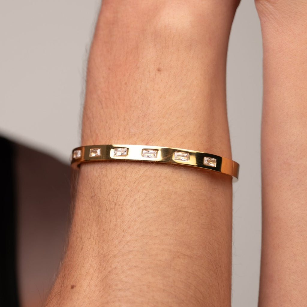 Bracelete Carved Banhado em Ouro 18k