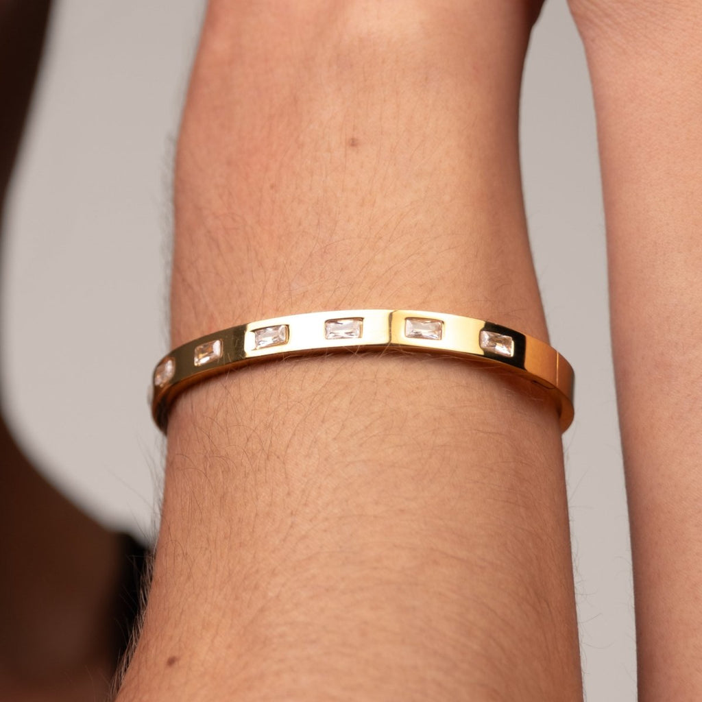 Bracelete Carved Banhado em Ouro 18k