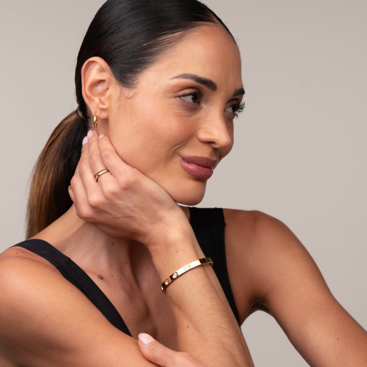 Bracelete Catherine Banhado em Ouro 18k