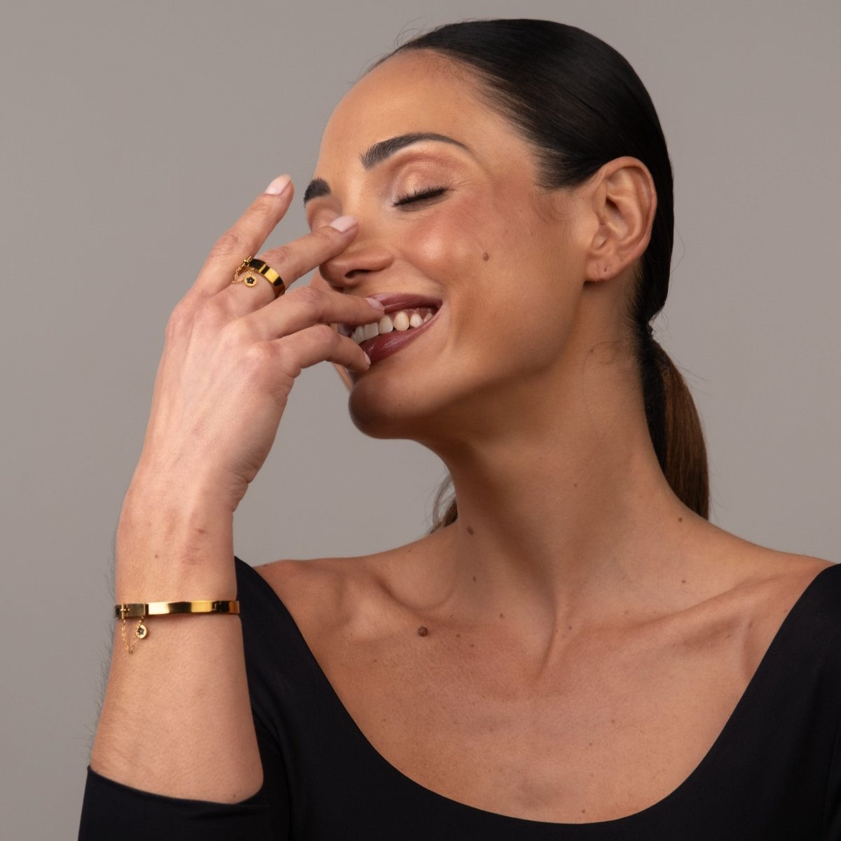 Bracelete Charme Banhado em Ouro 18K