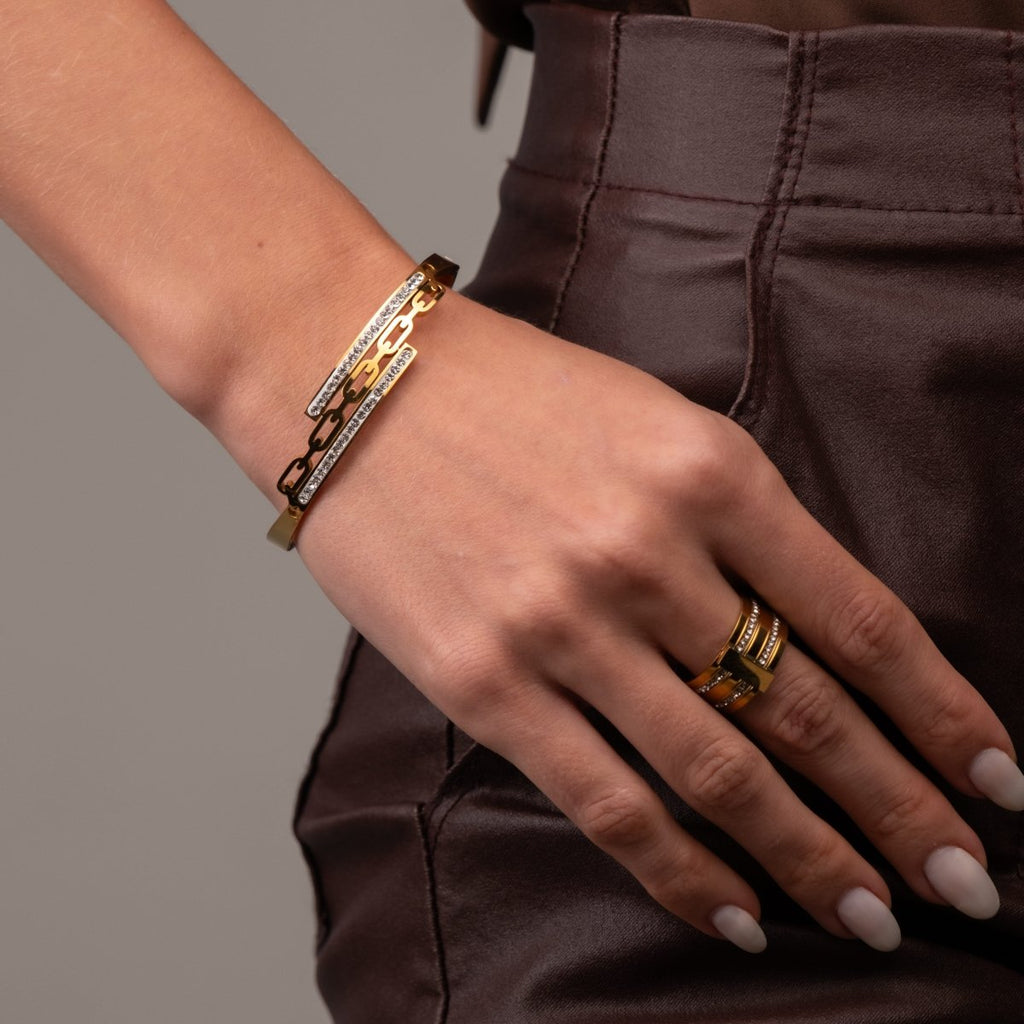 Bracelete Donatela Banhado em Ouro 18K