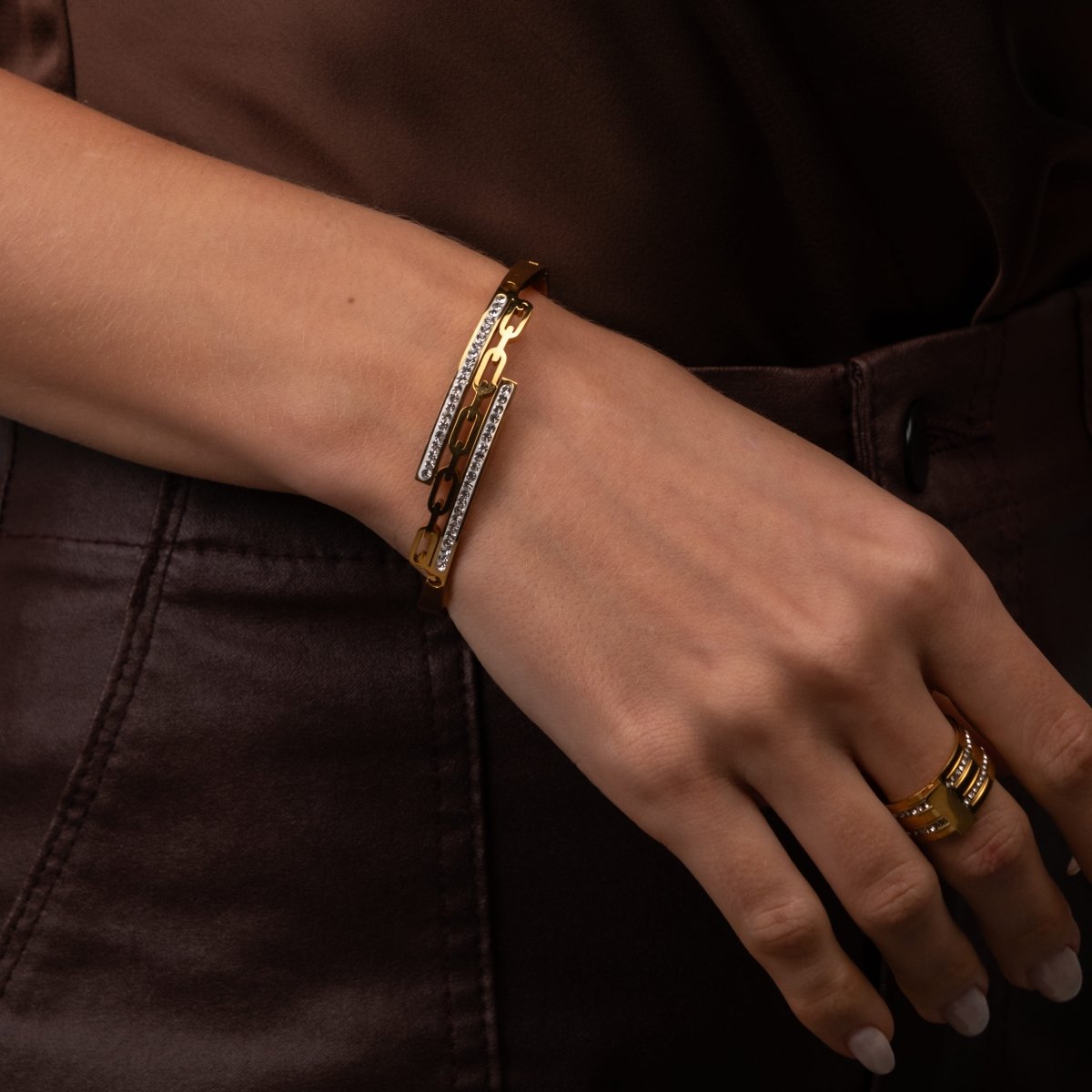 Bracelete Donatela Banhado em Ouro 18K