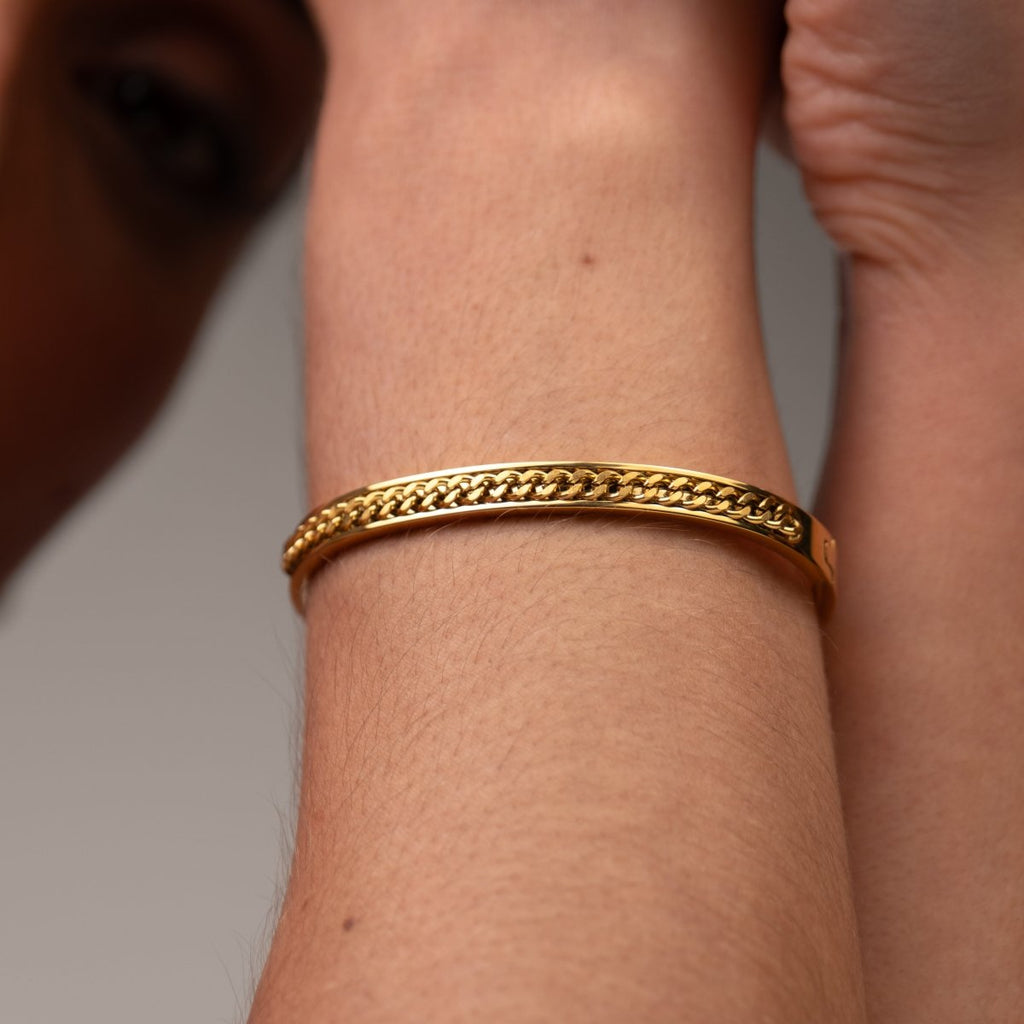 Bracelete Elos Banhado em Ouro 18K