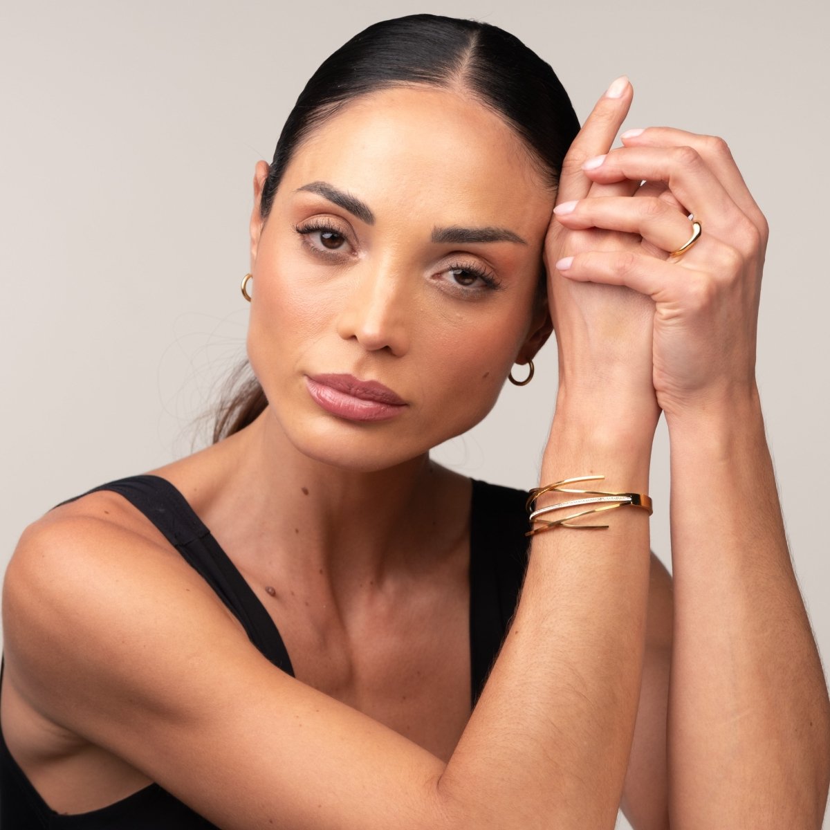 Bracelete Florence Zircônia Banhada em Ouro 18K