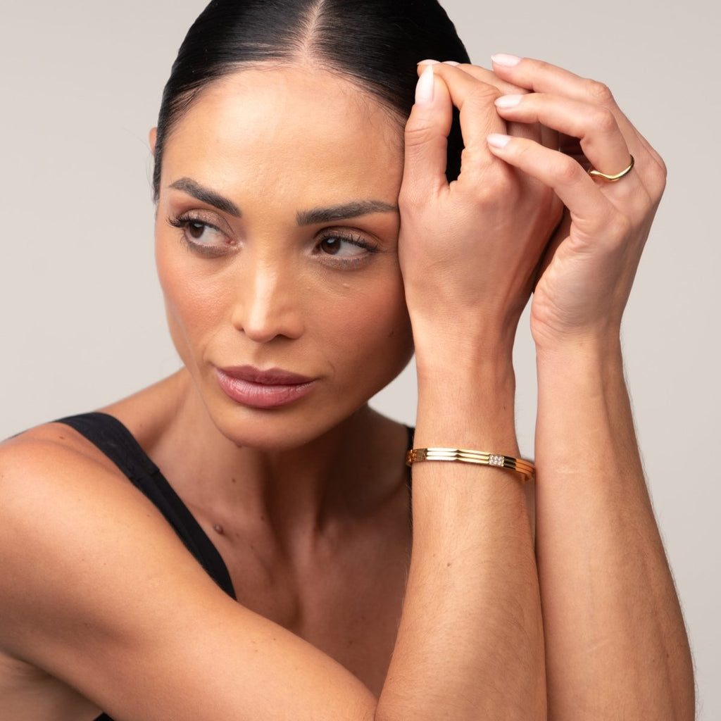 Bracelete Hanna Banhado em Ouro 18k