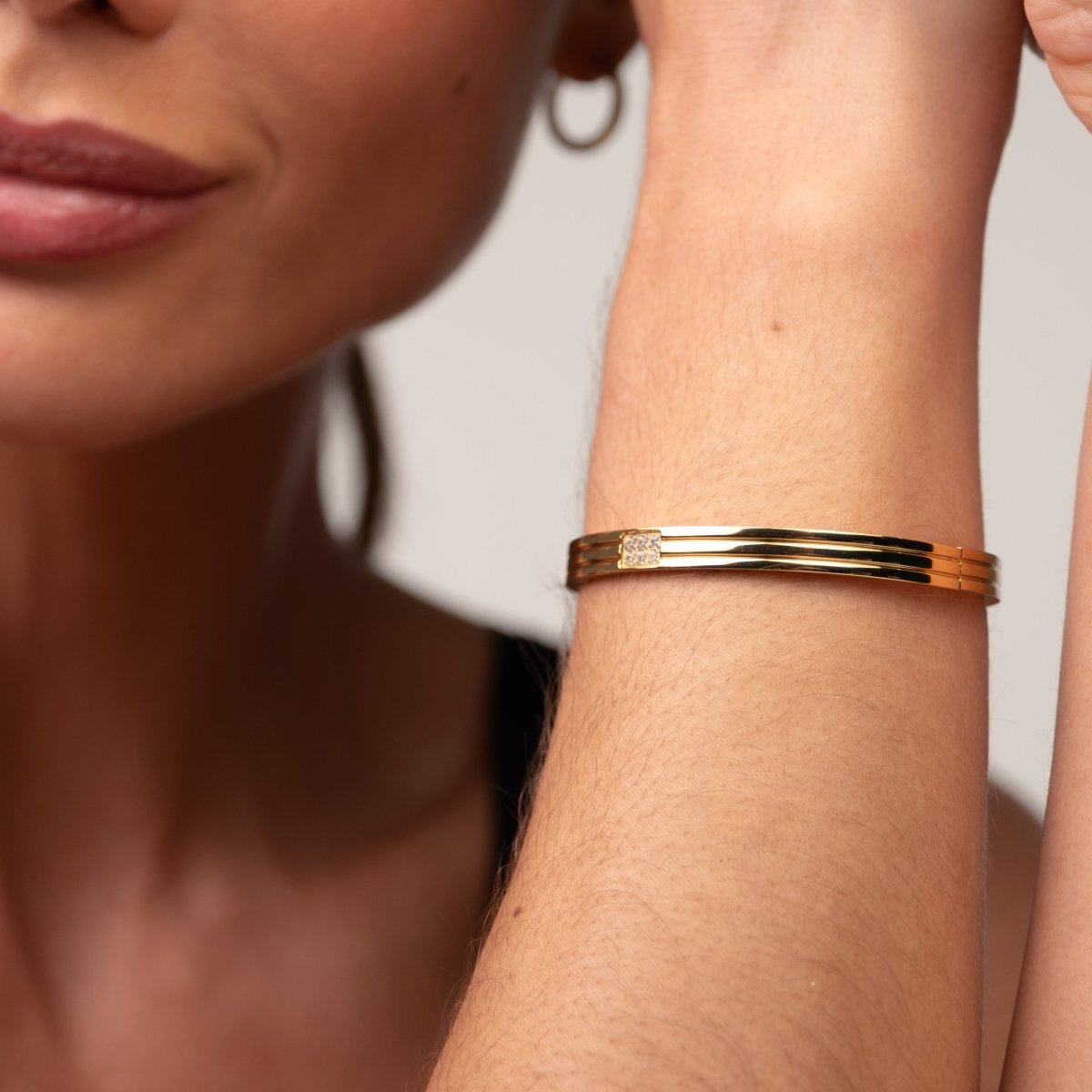 Bracelete Hanna Banhado em Ouro 18k