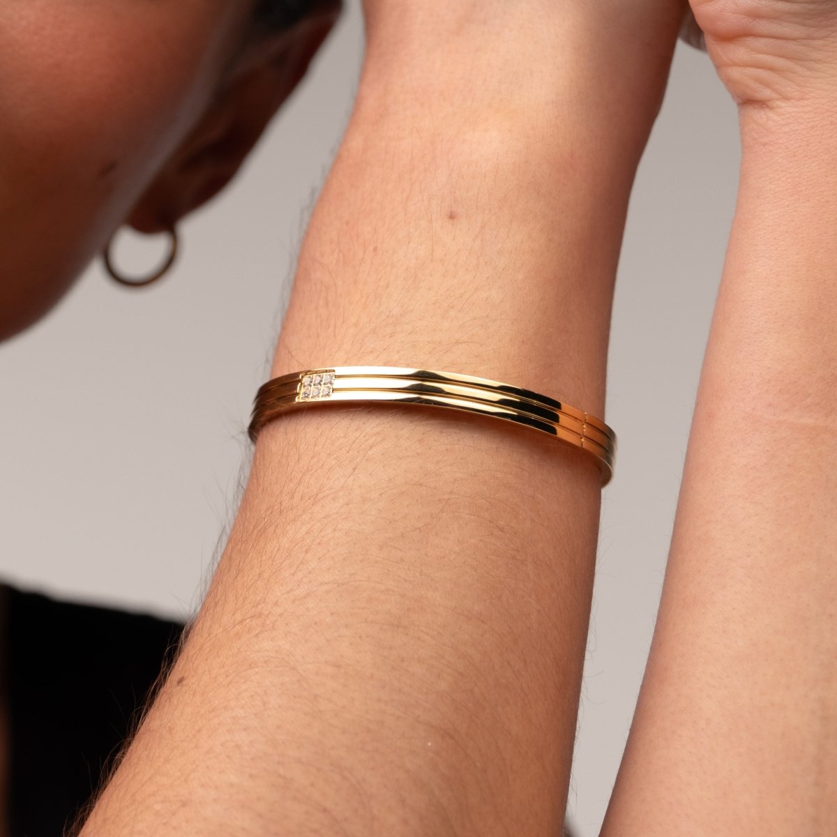Bracelete Hanna Banhado em Ouro 18k