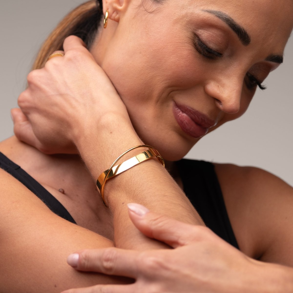 Bracelete Inter Banhado em Ouro 18k