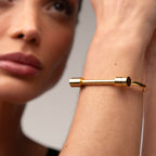 Bracelete Manguito Parafuso Banhado em Ouro 18K