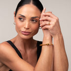 Bracelete Manguito Parafuso Banhado em Ouro 18K