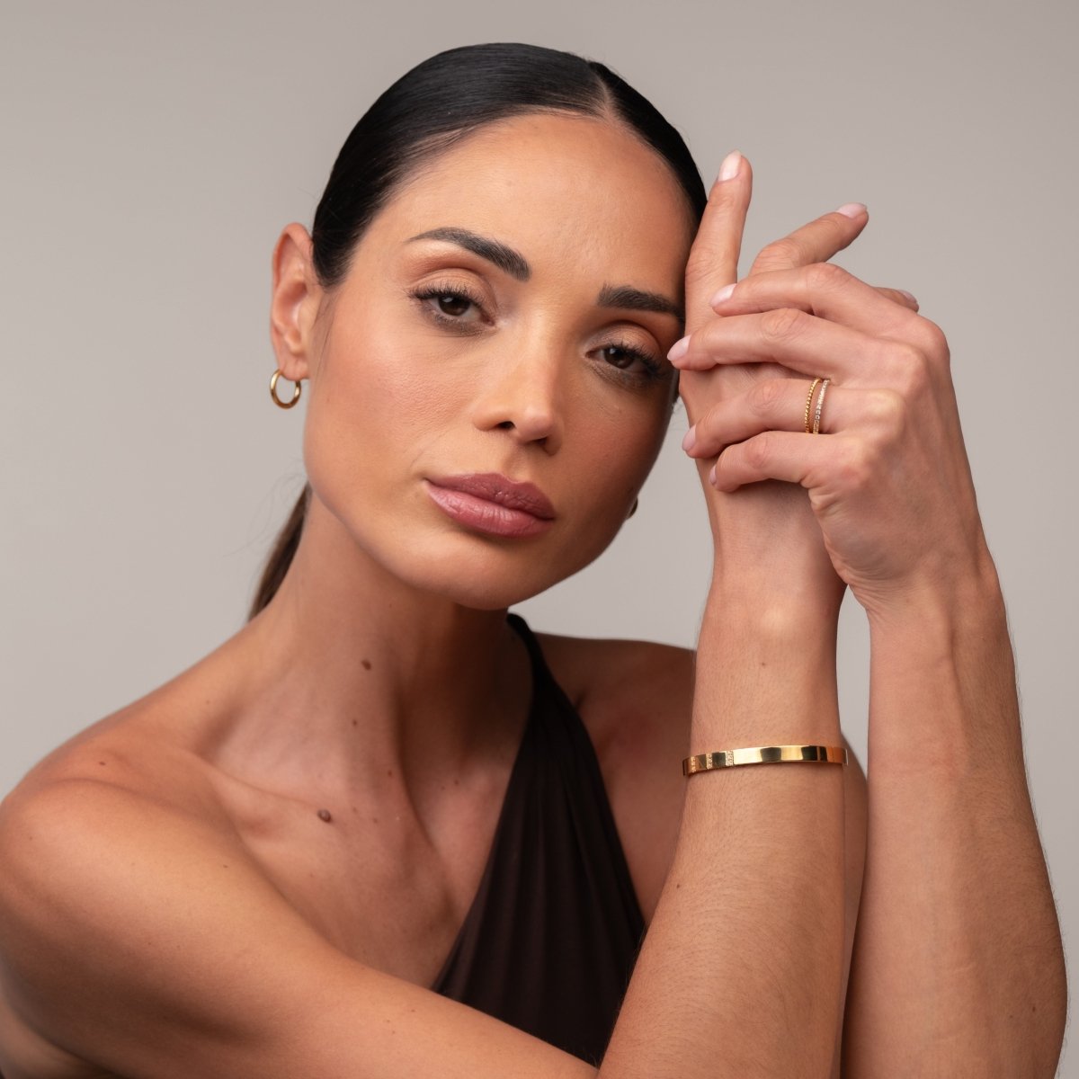 Bracelete Minimal Banhado em Ouro 18k