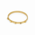 Bracelete Tachas Banhado em Ouro 18K