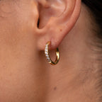 Brinco de Argola Arielle Banhado em Ouro 18K