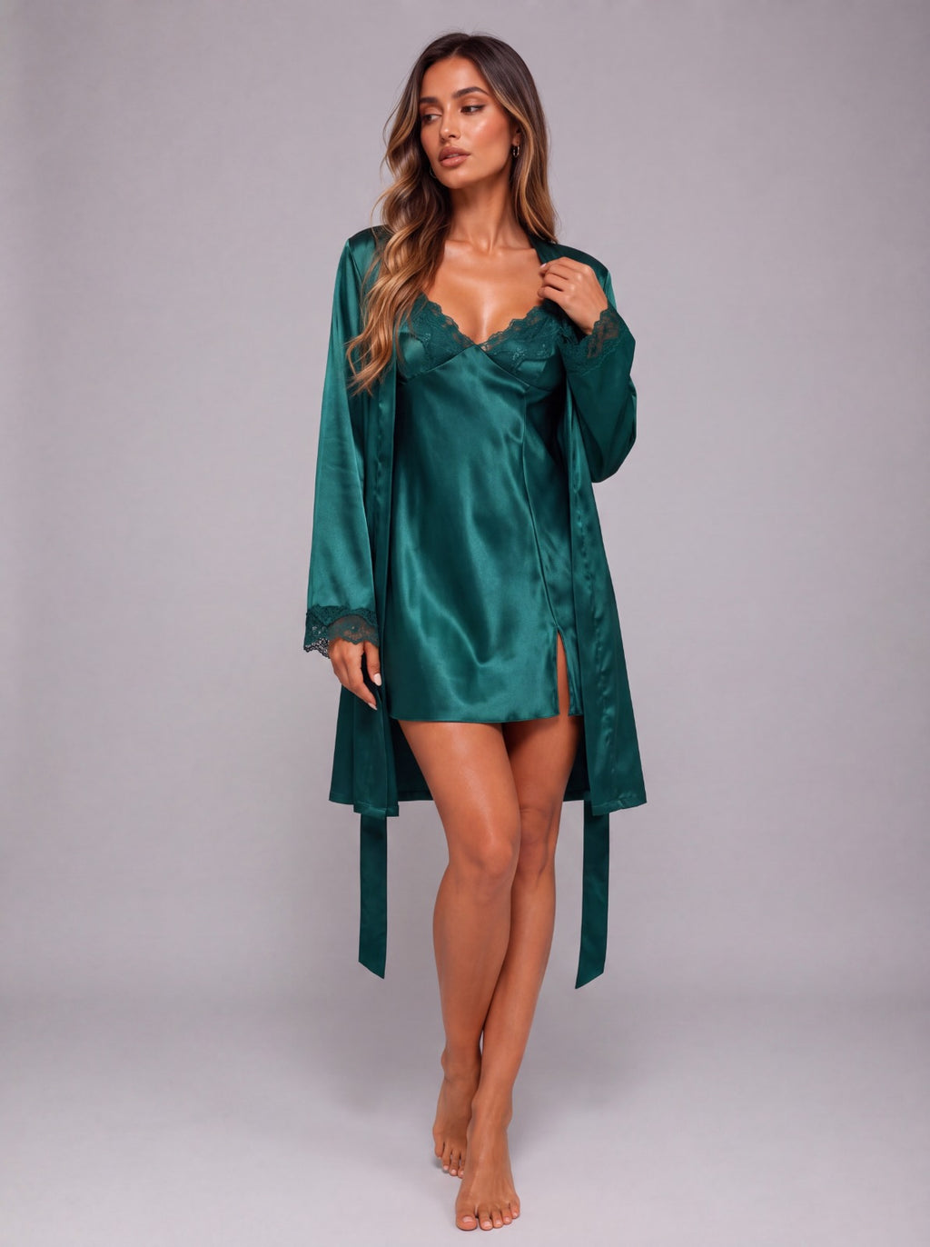 Conjunto "Robe Velours" Notte