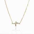 Colar Batimentos Life Pingente Banhado em Ouro 18K