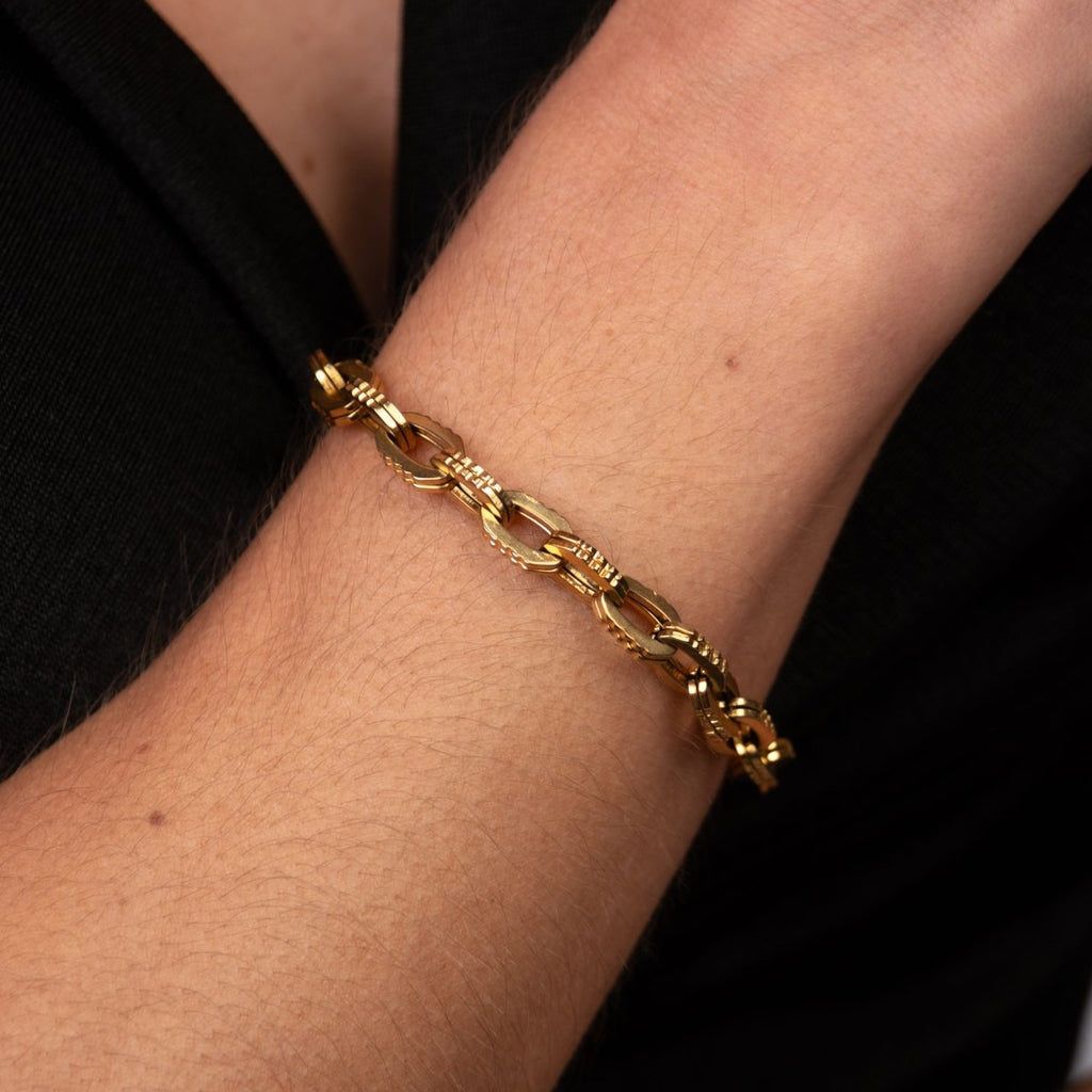 Colar Elos Chunky Banhado em Ouro 18k