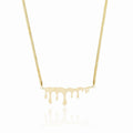 Colar Favo de Mel Minimalista Banhado em Ouro 18K