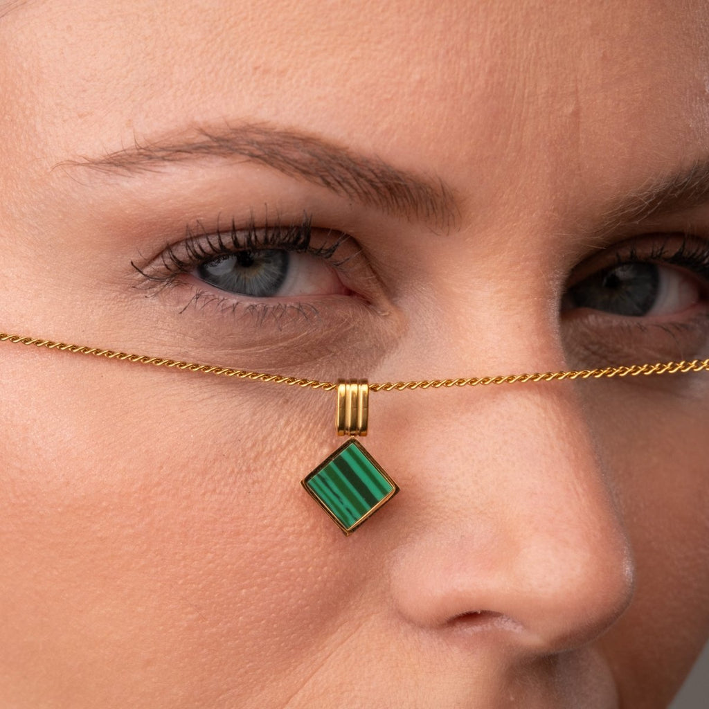 Colar Geometric Minimal Banhado em Ouro 18k