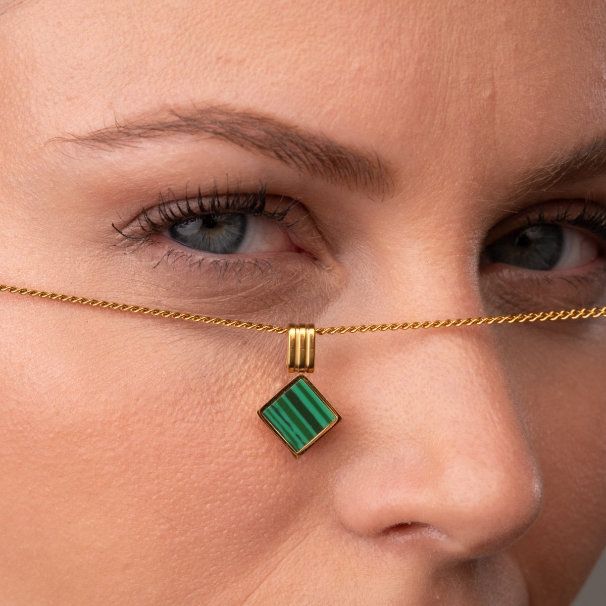 Colar Geometric Minimal Banhado em Ouro 18k