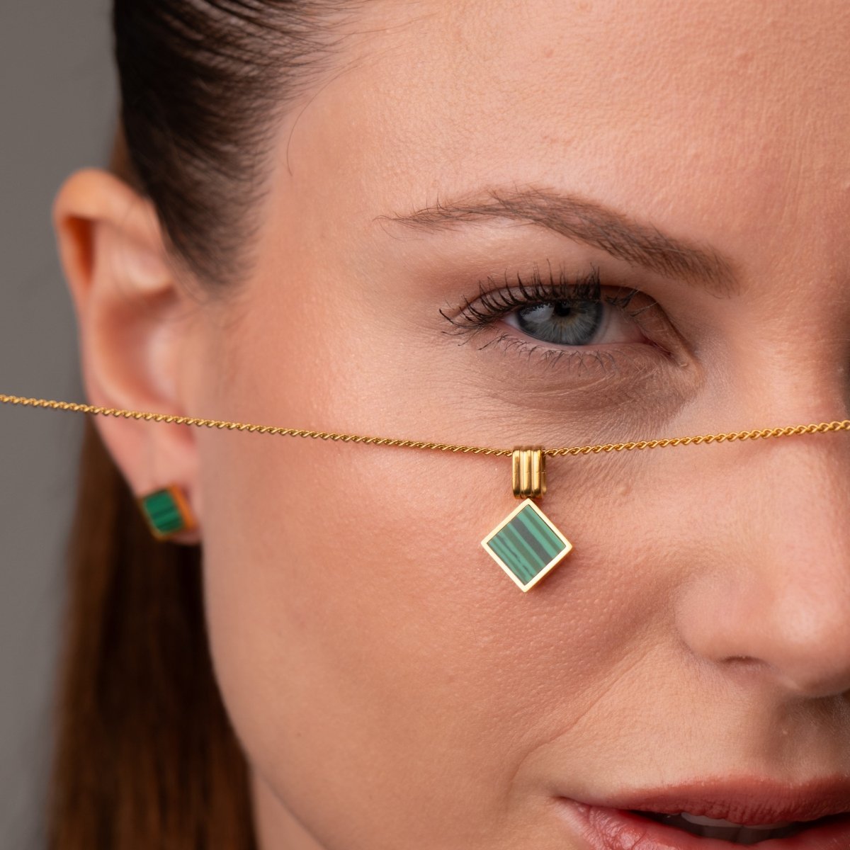 Colar Geometric Minimal Banhado em Ouro 18k