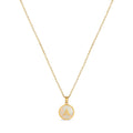 Colar Letra Inicial Marble Banhado em Ouro 18K