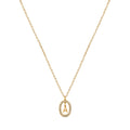 Colar Letra Inicial Prism Banhado em Ouro 18K