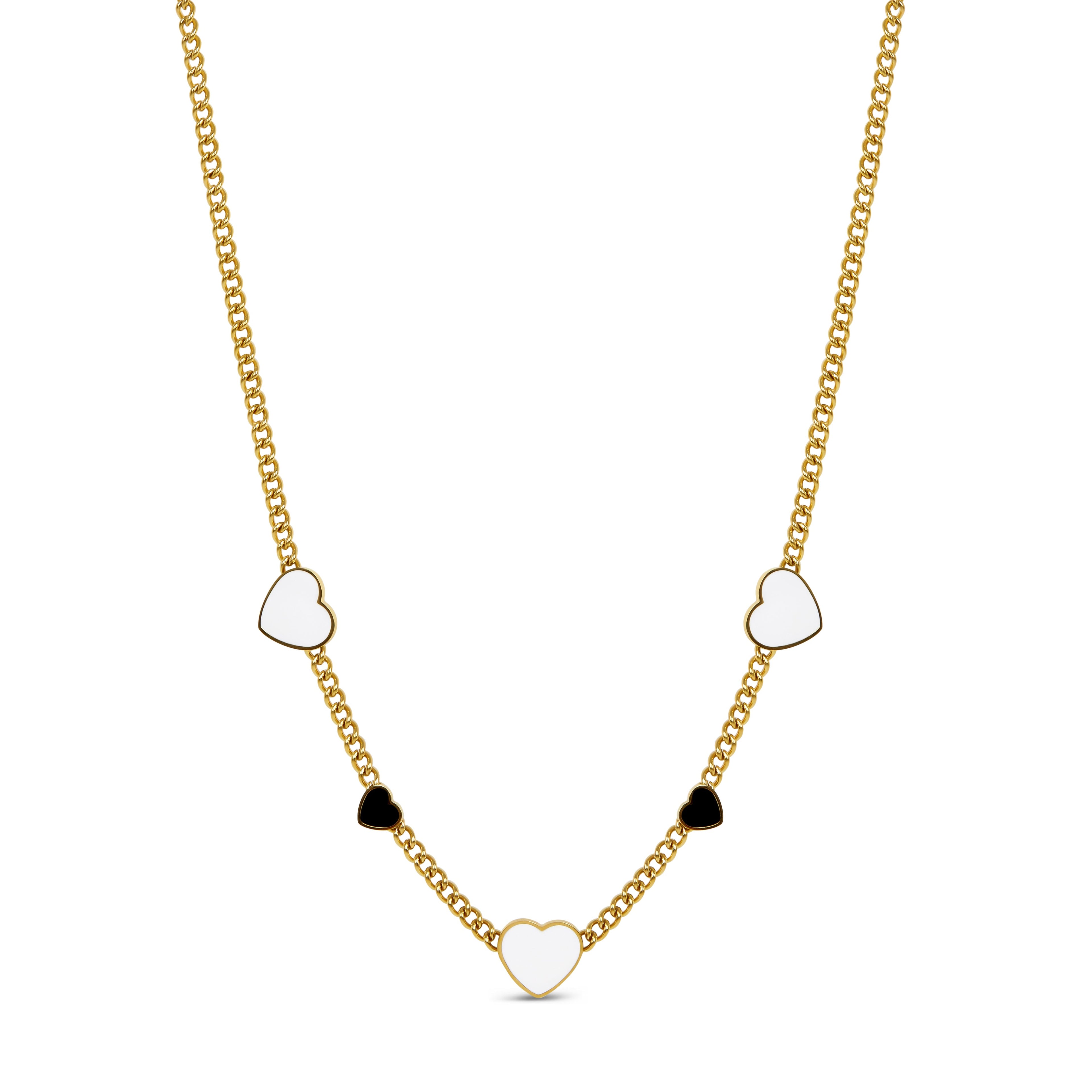 Colar Love Glow Monocromático Banhado em Ouro 18K
