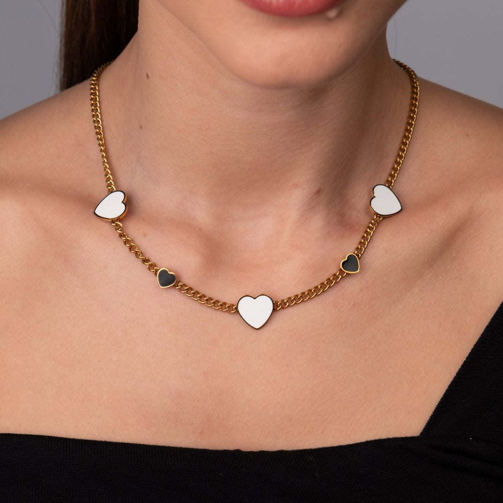 Colar Love Glow Monocromático Banhado em Ouro 18K