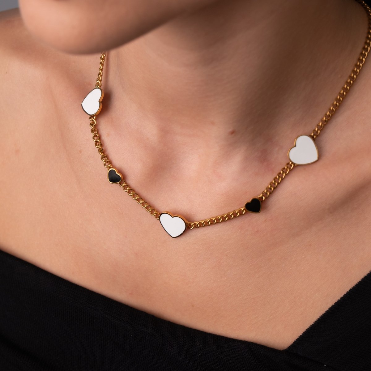 Colar Love Glow Monocromático Banhado em Ouro 18K