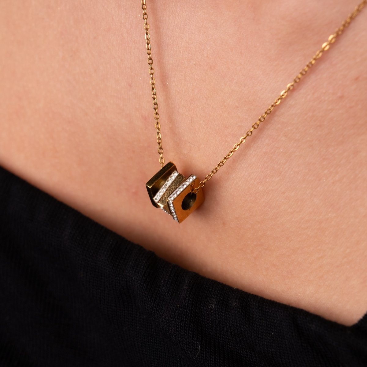 Colar Rubix Banhado em Ouro 18k
