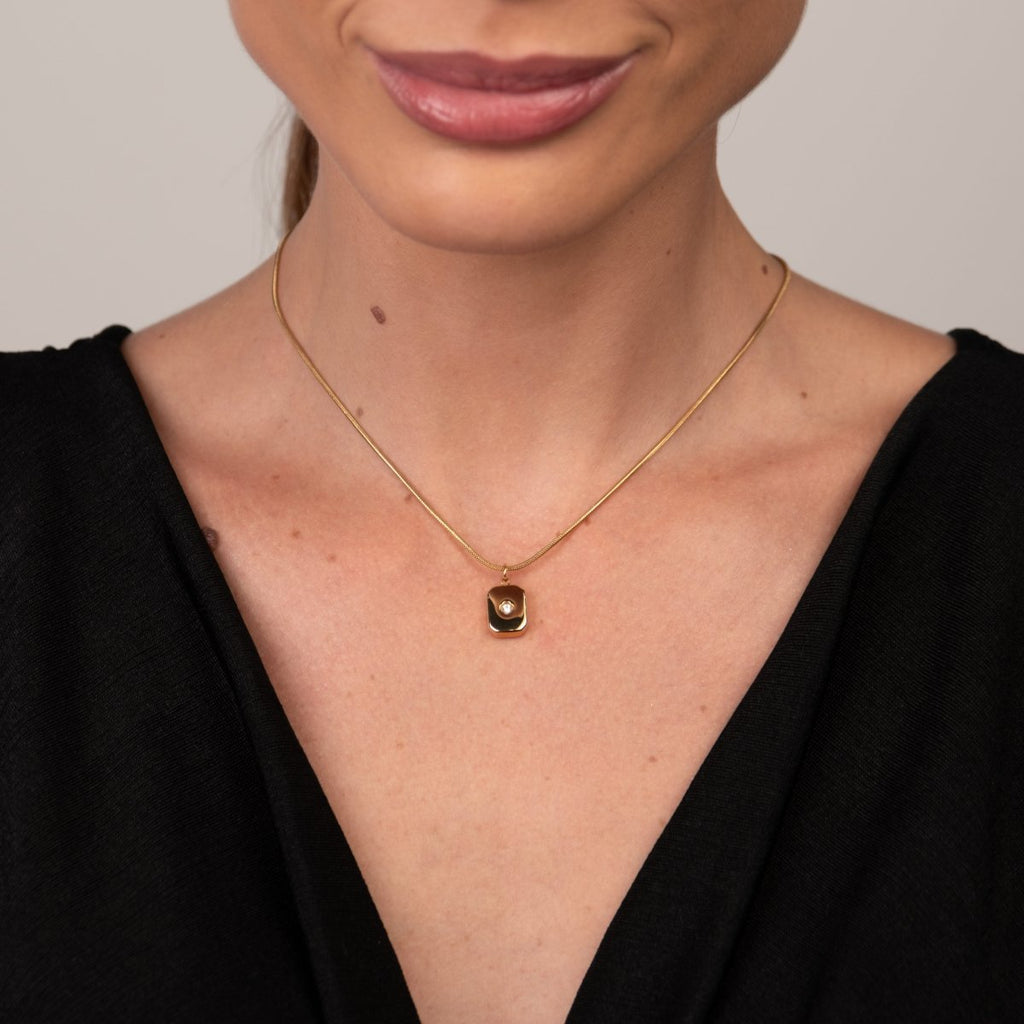 Colar Shine Pingente Banhado em Ouro 18k