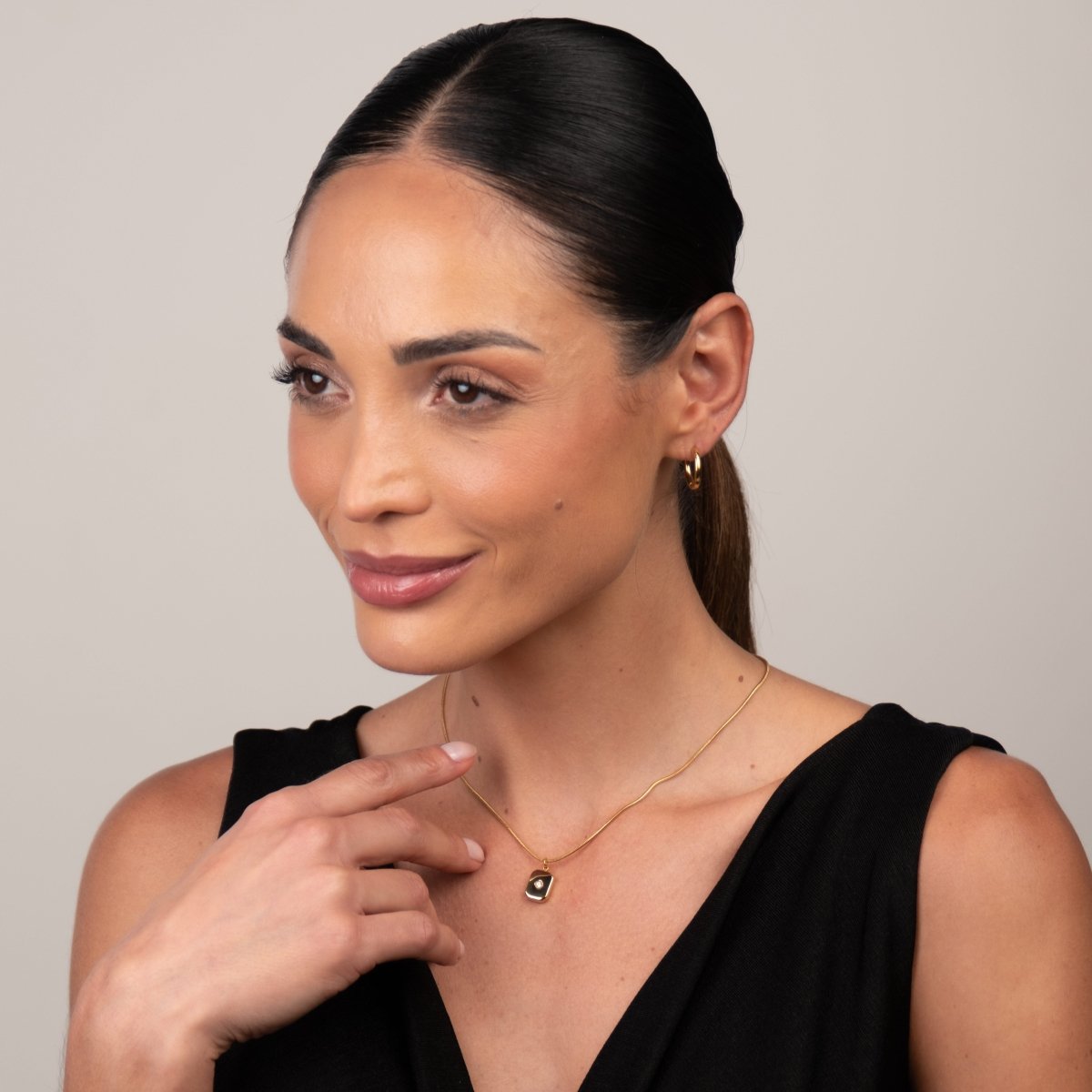 Colar Shine Pingente Banhado em Ouro 18k