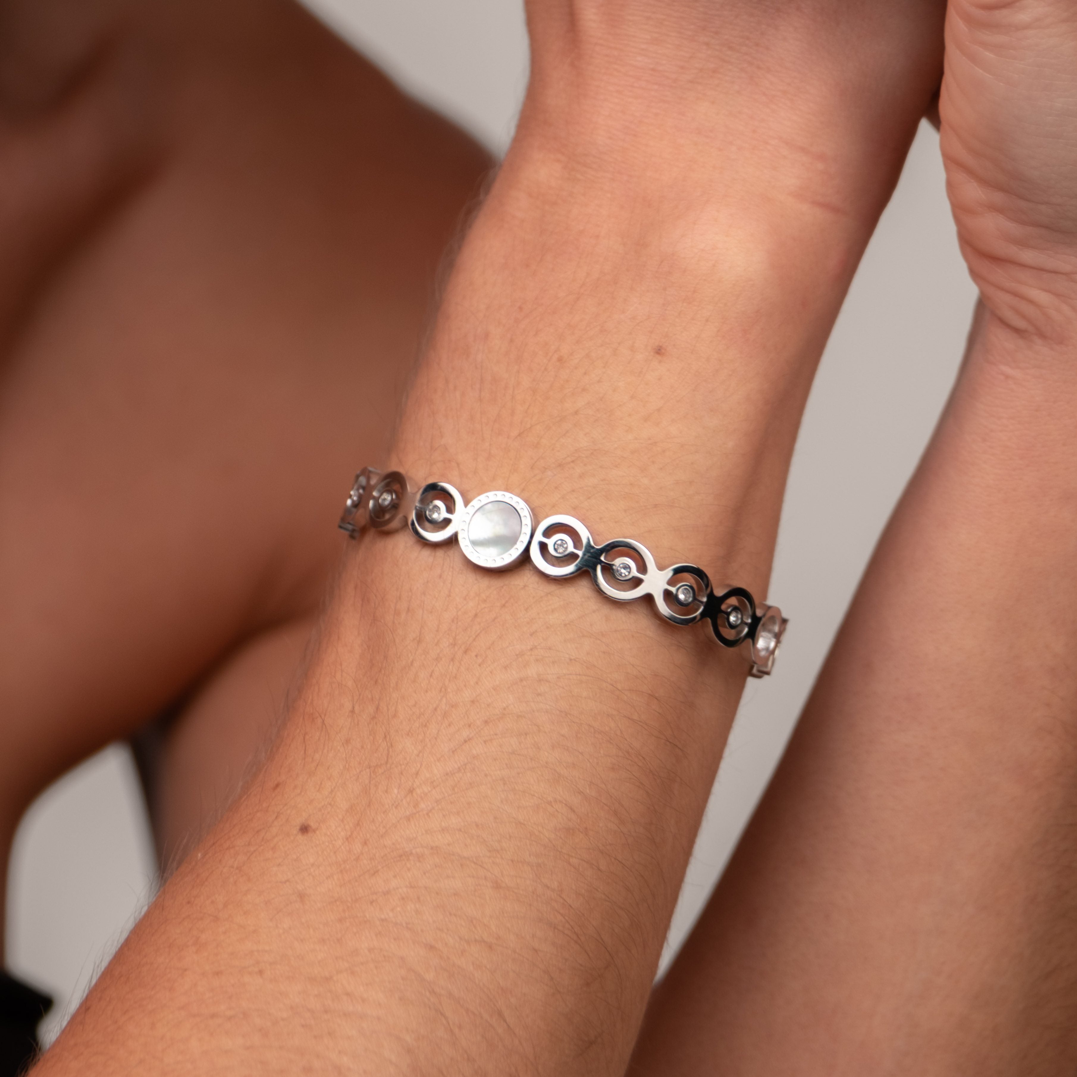 Bracelete Olivia Pedra Zircônia - Prata